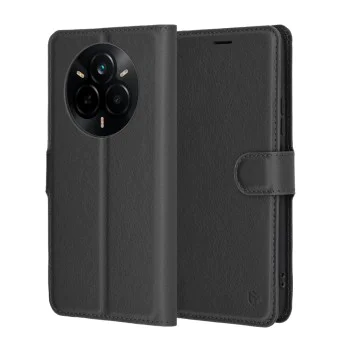 Калъф за Realme 14 Pro - Techsuit - Leather Folio - Черен