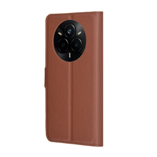 Калъф за Realme 14 Pro - Techsuit - Leather Folio - Кафяв