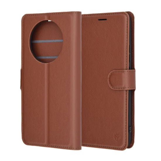 Калъф за Realme 14 Pro - Techsuit - Leather Folio - Кафяв