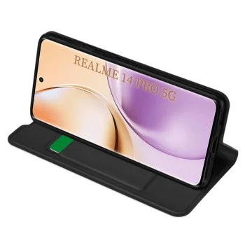 Калъф за Realme 14 Pro - Techsuit - Magskin Book - Черен