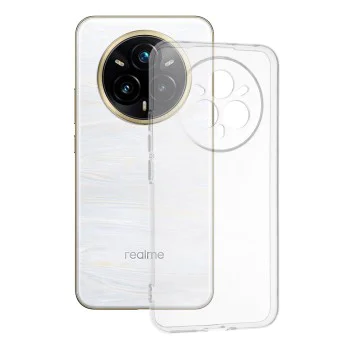Калъф за Realme 14 Pro+ - Techsuit - Прозрачен силикон - Прозрачен