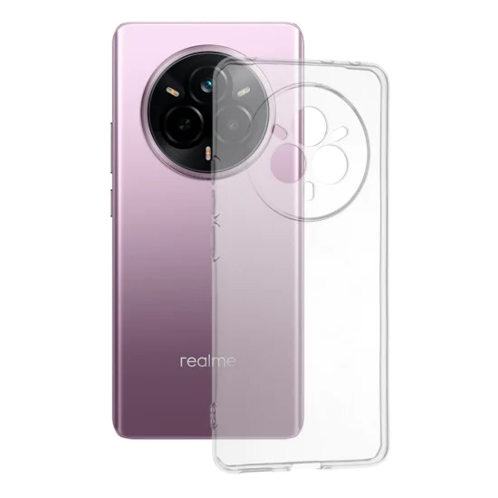 Калъф за Realme 14 Pro - Techsuit - Прозрачен силикон - Прозрачен