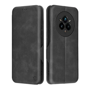 Калъф за Realme 14 Pro+ - Techsuit - Safe Wallet Plus - Черен
