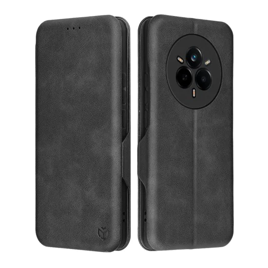 Калъф за Realme 14 Pro - Techsuit - Safe Wallet Plus - Черен