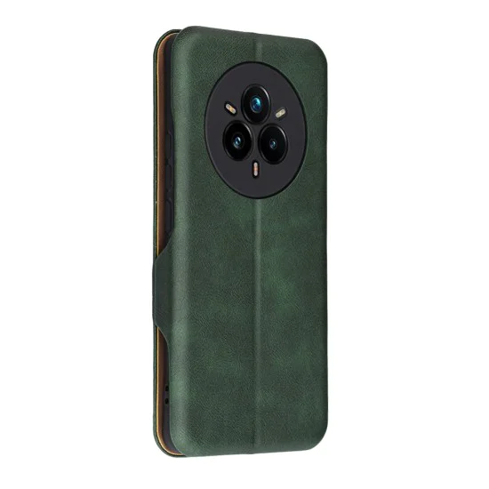 Калъф за Realme 14 Pro+ - Techsuit - Safe Wallet Plus - Зелен