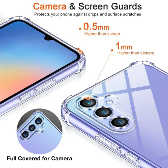 Калъф за Realme 14 / Realme 14T - Techsuit - Удароустойчив Clear Silicone - Прозрачен