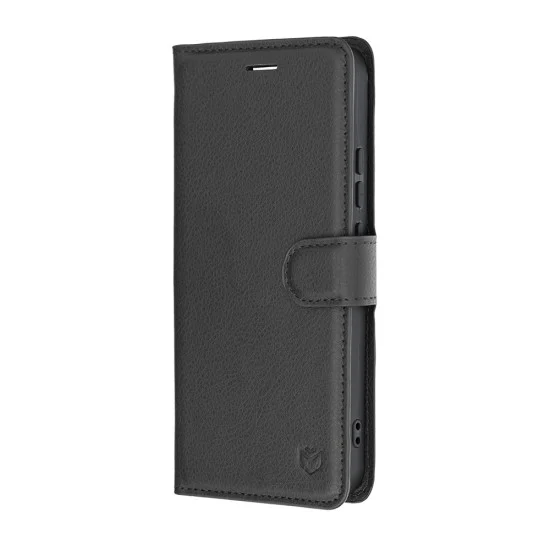 Калъф за Realme 16 5G - Leather Folio - Techsuit - Черен