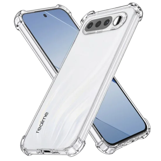 Калъф за Realme 16 5G - Shockproof Clear Silicone - Techsuit - Прозрачен