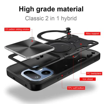 Калъф за Realme 16 Pro+ - CamGuard Pro - Techsuit - Черен