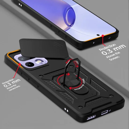 Калъф за Realme 16 Pro - CamShield Series - Techsuit - Черен