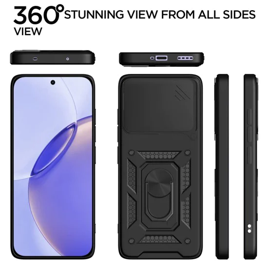 Калъф за Realme 16 Pro - CamShield Series - Techsuit - Черен