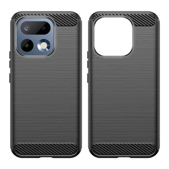 Калъф за Realme 16 Pro - Carbon Silicone - Techsuit - Черен