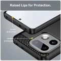 Калъф за Realme 16 Pro+ - Carbon Silicone - Techsuit - Черен
