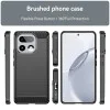 Калъф за Realme 16 Pro+ - Carbon Silicone - Techsuit - Черен