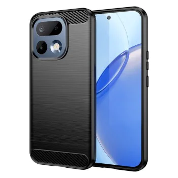 Калъф за Realme 16 Pro - Carbon Silicone - Techsuit - Черен