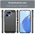 Калъф за Realme 16 Pro - Carbon Silicone - Techsuit - Черен