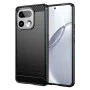 Калъф за Realme 16 Pro+ - Carbon Silicone - Techsuit - Черен