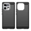 Калъф за Realme 16 Pro+ - Carbon Silicone - Techsuit - Черен