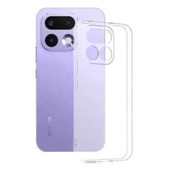 Калъф за Realme 16 Pro - Clear Silicone - Techsuit - Прозрачен