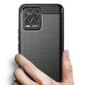 Калъф за Realme 8 4G / 8 Pro 4G - Carbon Silicone - Черен