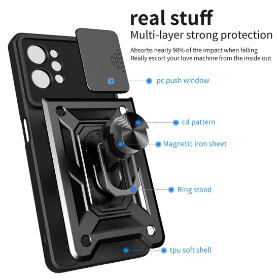 Калъф за Realme C31 - CamShield Series - черен