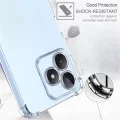 Калъф за Realme C51 / Note 50 - Удароустойчив прозрачен силикон - прозрачен