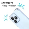Калъф за Realme C51 / Note 50 - Удароустойчив прозрачен силикон - прозрачен