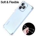 Калъф за Realme C51 / Note 50 - Удароустойчив прозрачен силикон - прозрачен
