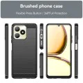 Калъф за Realme C53 - Carbon Silicone - Черен