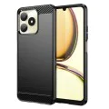 Калъф за Realme C53 - Carbon Silicone - Черен