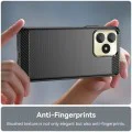 Калъф за Realme C53 - Carbon Silicone - Черен