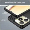 Калъф за Realme C53 - Carbon Silicone - Черен