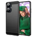 Калъф за Realme C55 - Carbon Silicone - Черен