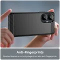 Калъф за Realme C55 - Carbon Silicone - Черен