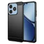 Калъф за Realme C61 / Realme C63 - Carbon Silicone - Черен