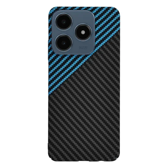 Калъф за Realme C61 / Realme C63 - Carbonite FiberShell - Blue Pulse