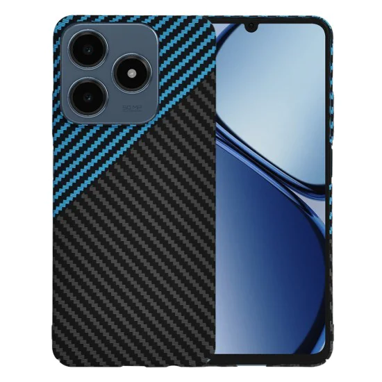 Калъф за Realme C61 / Realme C63 - Carbonite FiberShell - Blue Pulse
