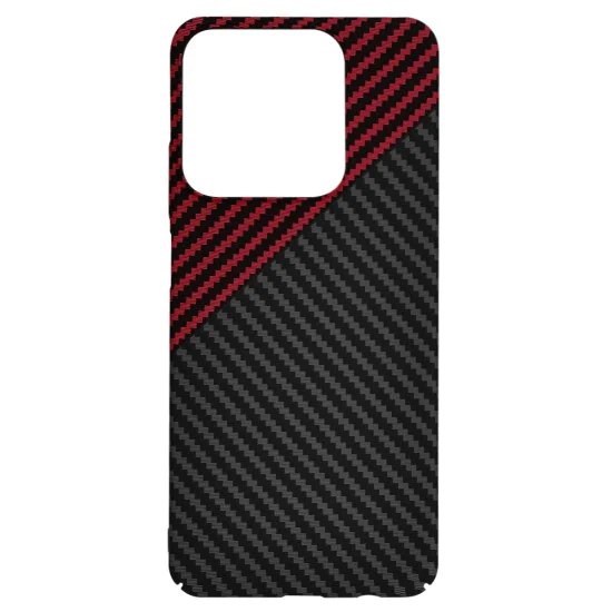 Калъф за Realme C61 / Realme C63 - Carbonite FiberShell - Red Vortex