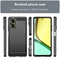 Калъф за Realme C67 4G - Carbon Silicone - Черен