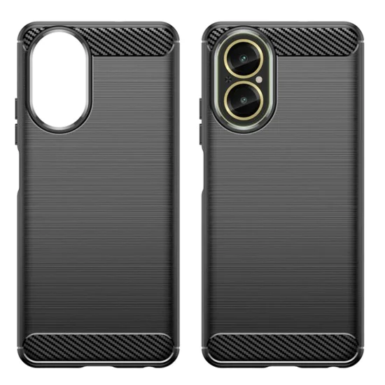 Калъф за Realme C67 4G - Carbon Silicone - Черен