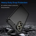 Калъф за Realme C67 4G - Carbon Silicone - Черен