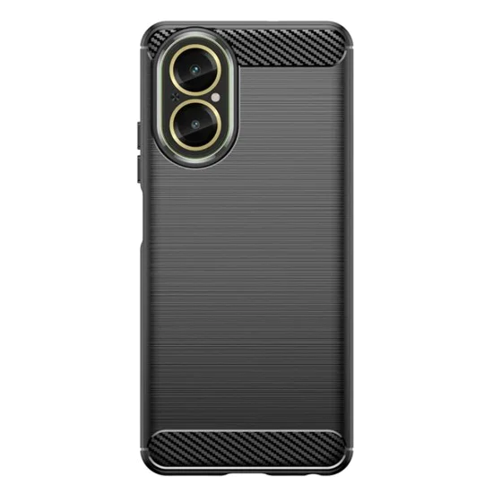 Калъф за Realme C67 4G - Carbon Silicone - Черен