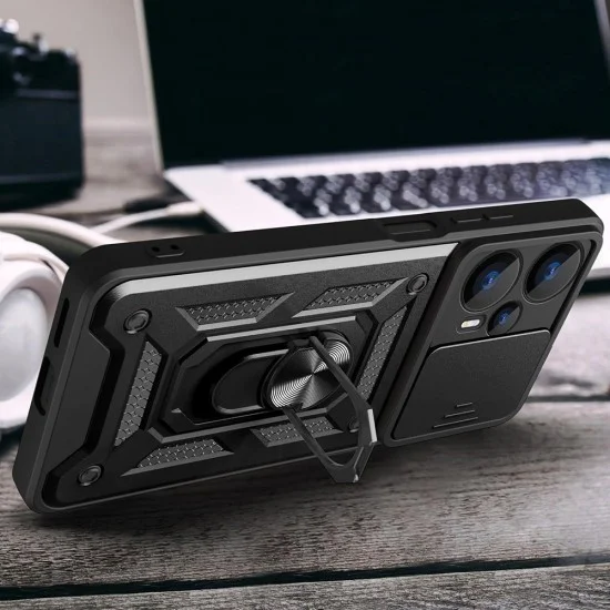 Калъф за Realme GT 6 / GT 6T - CamShield Series - черен