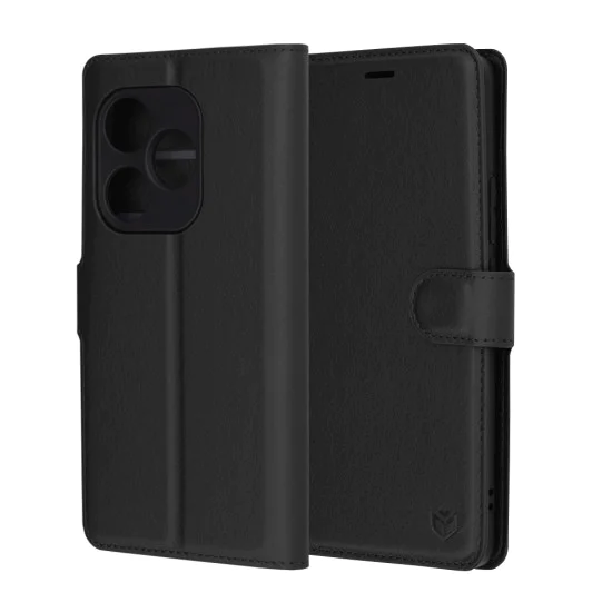 Калъф за Realme GT 6 / GT 6T - Кожено Протектор - Черен