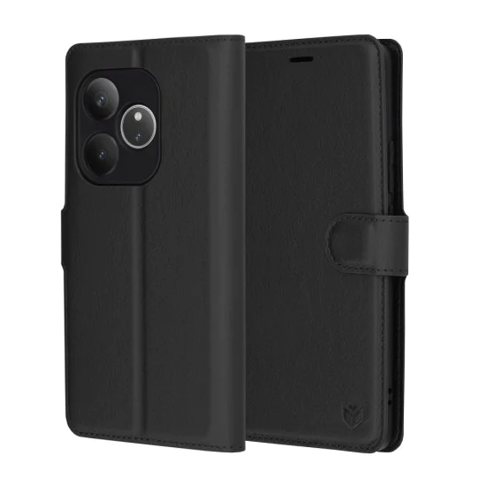 Калъф за Realme GT 6 / GT 6T - Кожено Протектор - Черен