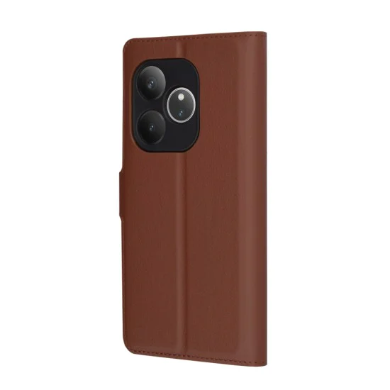Калъф за Realme GT 6 / GT 6T - Кожено Протектор - Кафяв