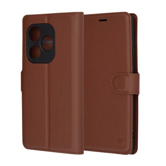 Калъф за Realme GT 6 / GT 6T - Кожено Протектор - Кафяв