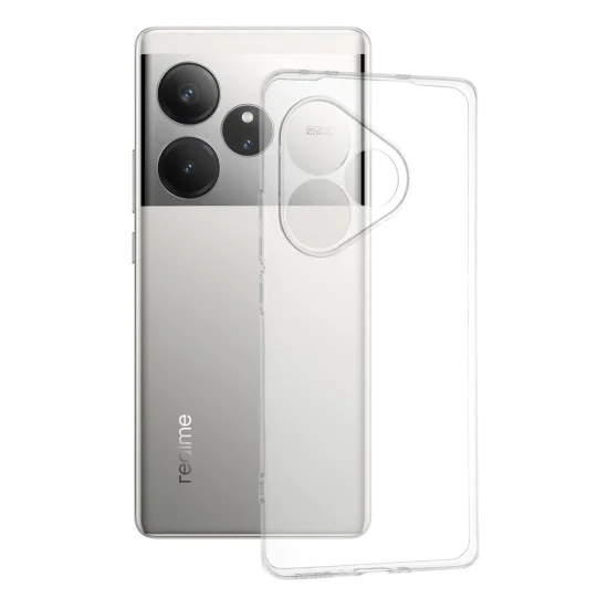 Калъф за Realme GT 6 / GT 6T - Прозрачен силикон - Прозрачен