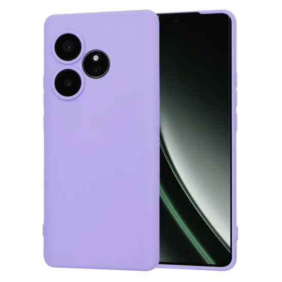 Калъф за Realme GT 6 / GT 6T - SoftFlex - Светло лилав