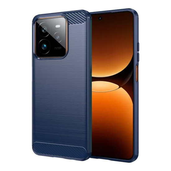 Калъф за Realme GT 7 Pro - Carbon Silicone - Blue